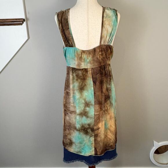Y2K Style Tank Top Earthy Unity World Wear Size Large Boho - Picture 6 of 8